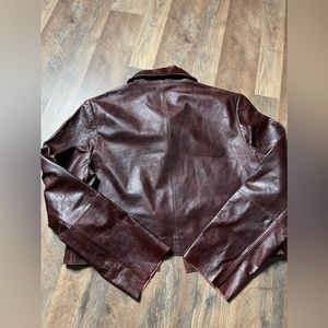 Jakett Simona Vintage Leather Jacket Port size L